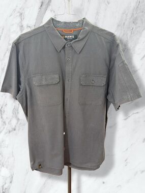 Hawx Work Gear Men's Short Sleeve Shirt - Gray